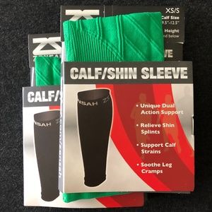 Brand New! Zensah compression calf sleeves XS